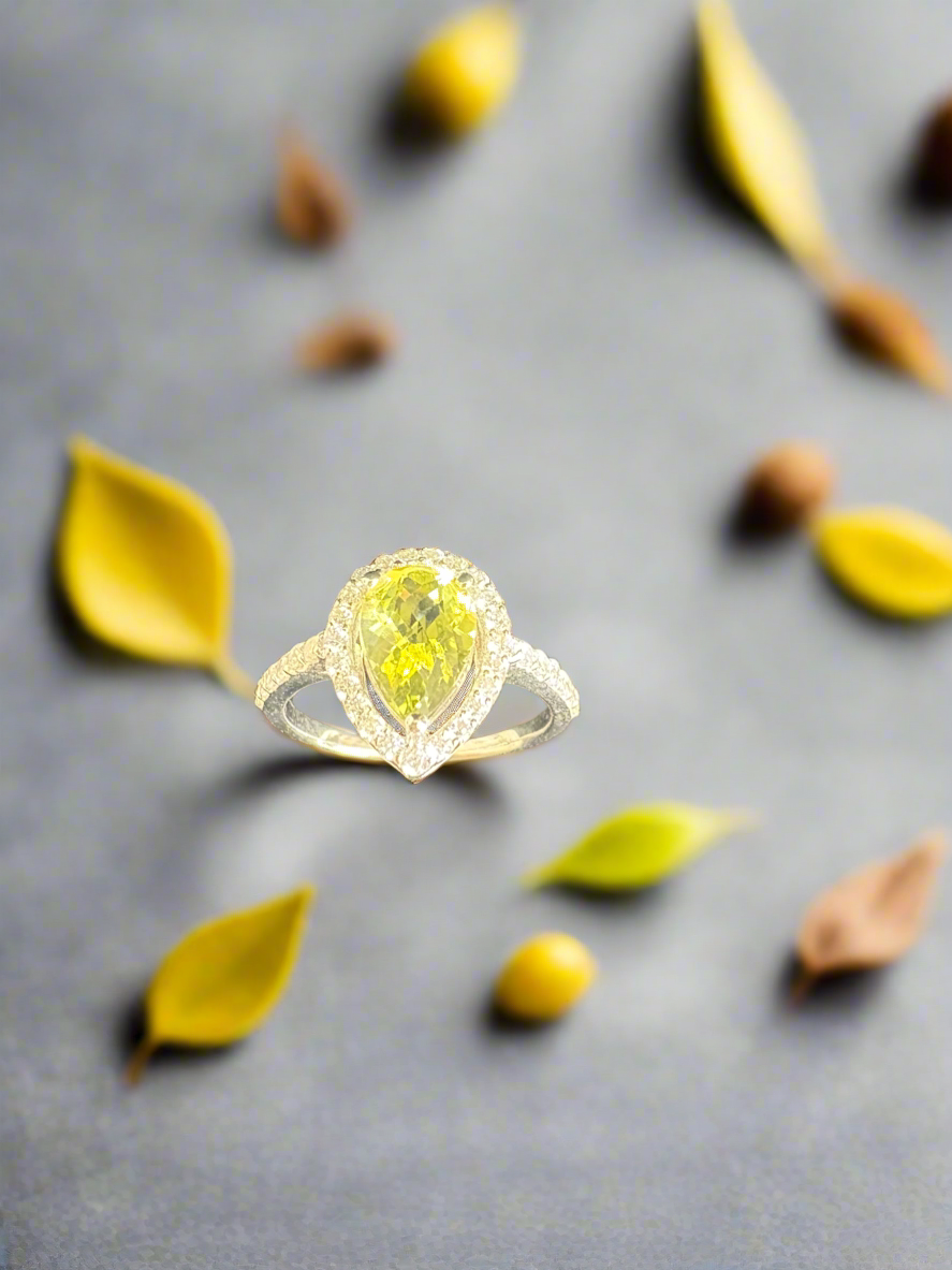 Lemon Quartz Ring