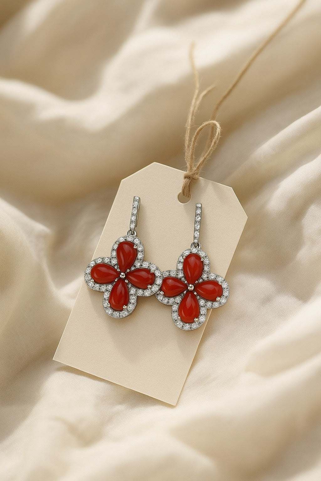 Red Onyx Earrings