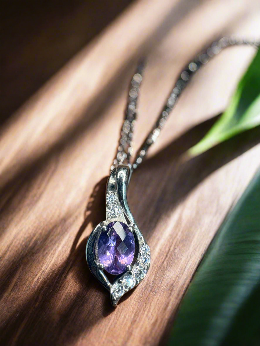 Amethyst Oval Pendant
