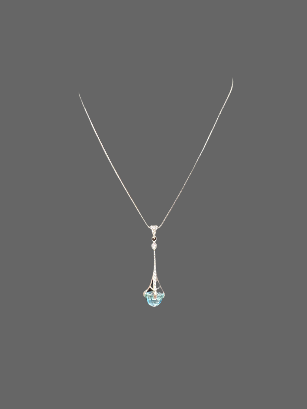 Blue Topaz Pendant