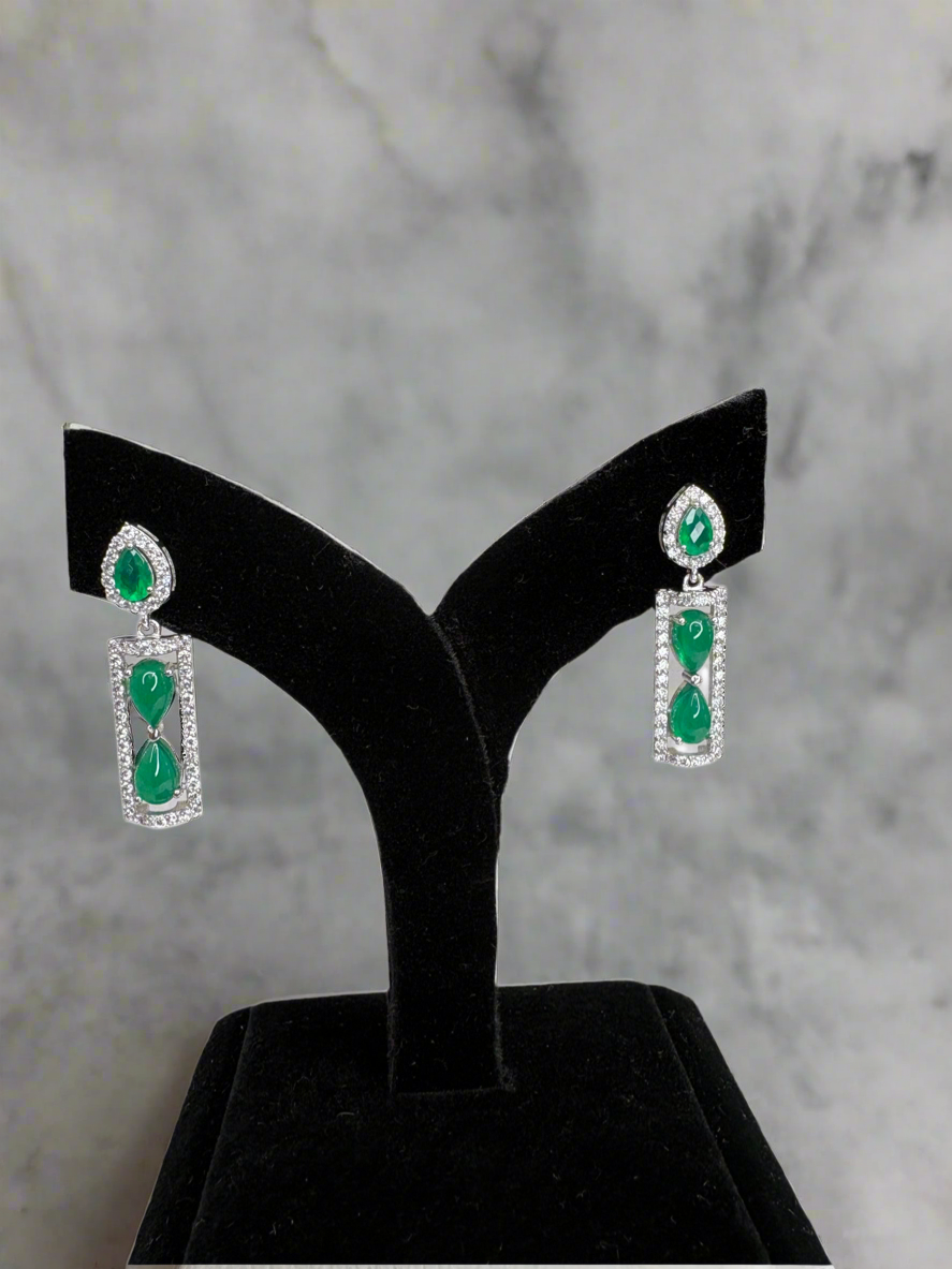Green Onyx Earrings