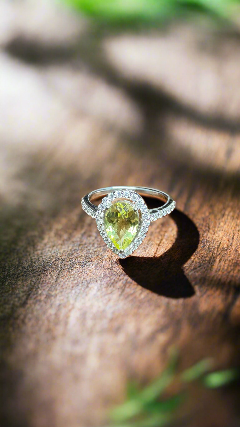 Lemon Quartz Ring