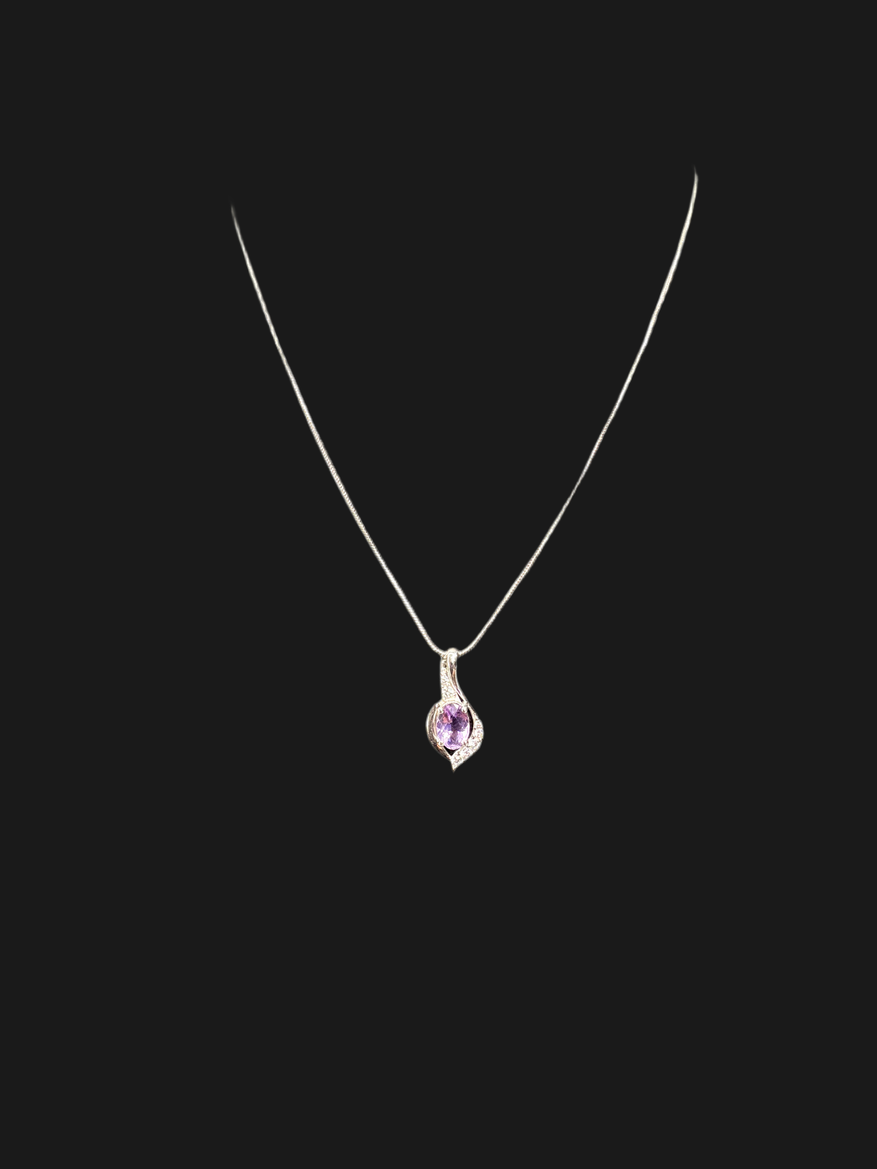 Amethyst Oval Pendant